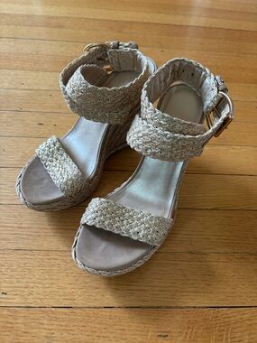 Stuart Weitzman Alex Criss Cross Wedge